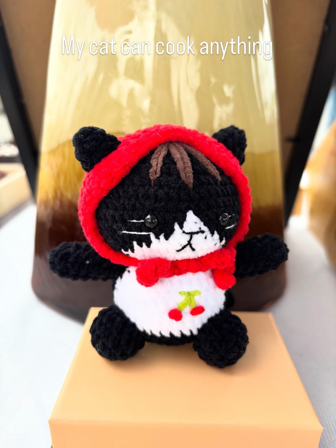 Handmade Crochet Cat Couple Keychain-cute  Cat Charm Gift