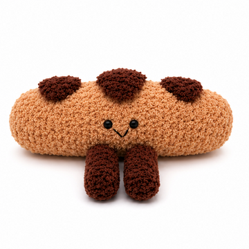 Chocolate Chip Baguette Plush – Cute Bakery Bread Stuffed Plushie