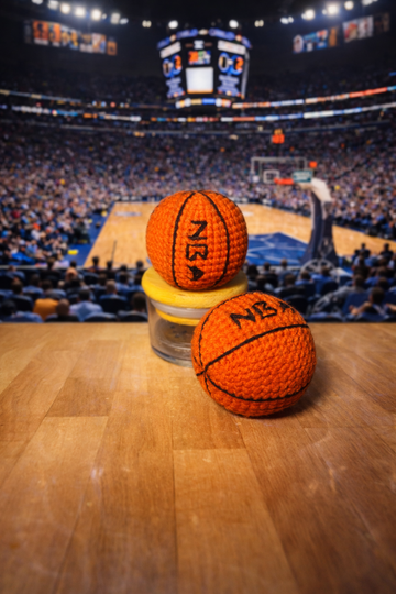 Mini Crochet Basketballs – Handcrafted Sports Collectibles