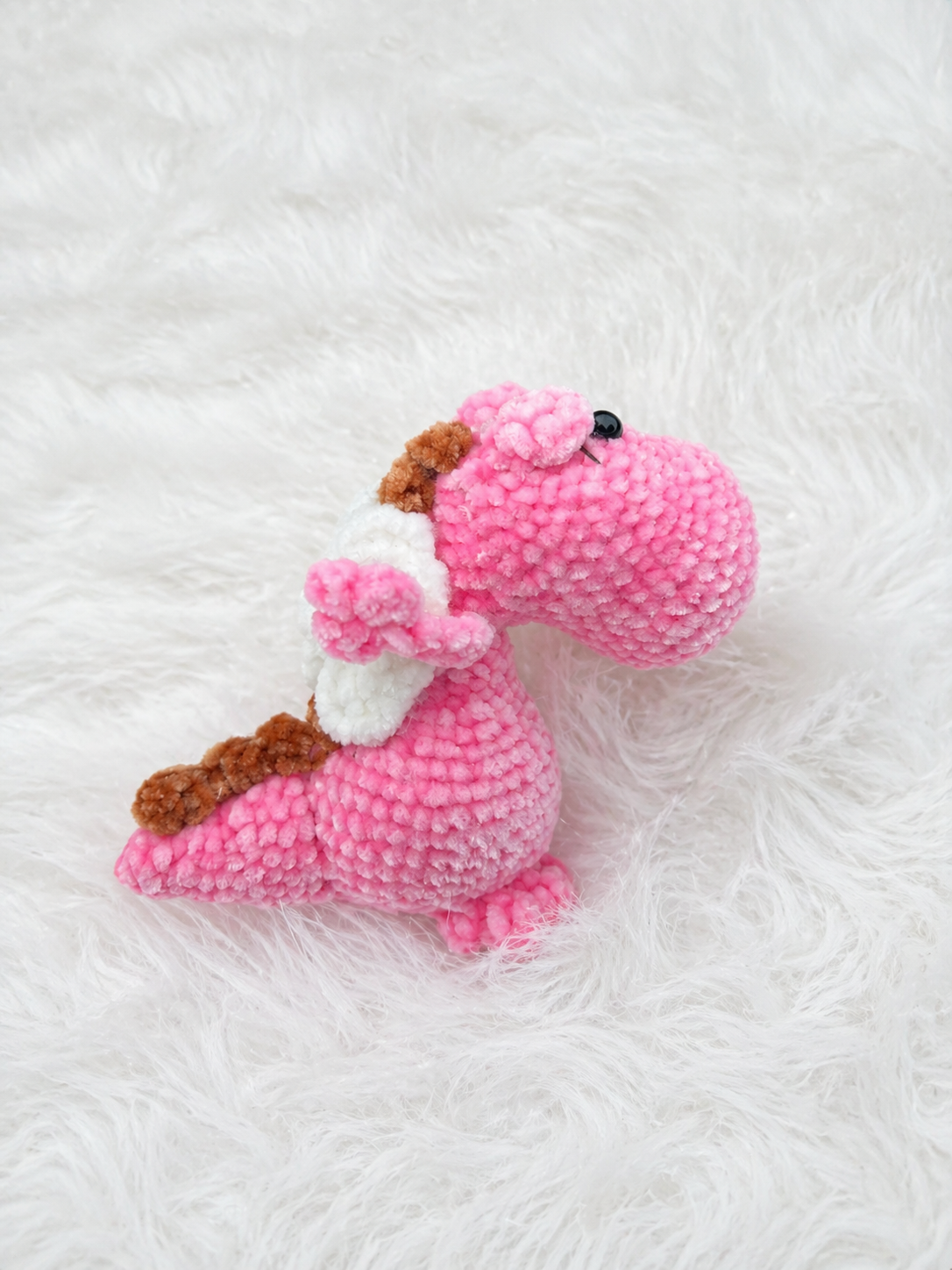 Handmade Crochet Dragon — The Farm's Magical Guardian
